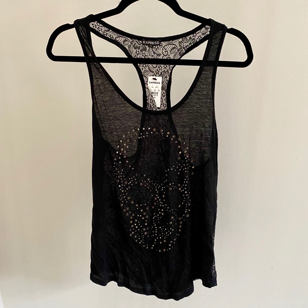 NWT! Express Lace Racerback Tank